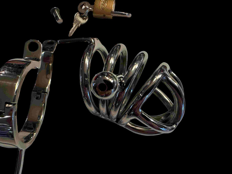 Multifunction Male Chastity Lock With Anal Hook,Penis Ring,Chastity Lock,Cock Ring T2