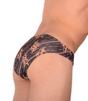 PIKANTE Sly Castro Briefs Shaped Pouch Black Brief 8723 24