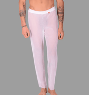 PIKANTE You Mesh Pants Supremely Soft See - Through Ankle Length Pant White 0490 44