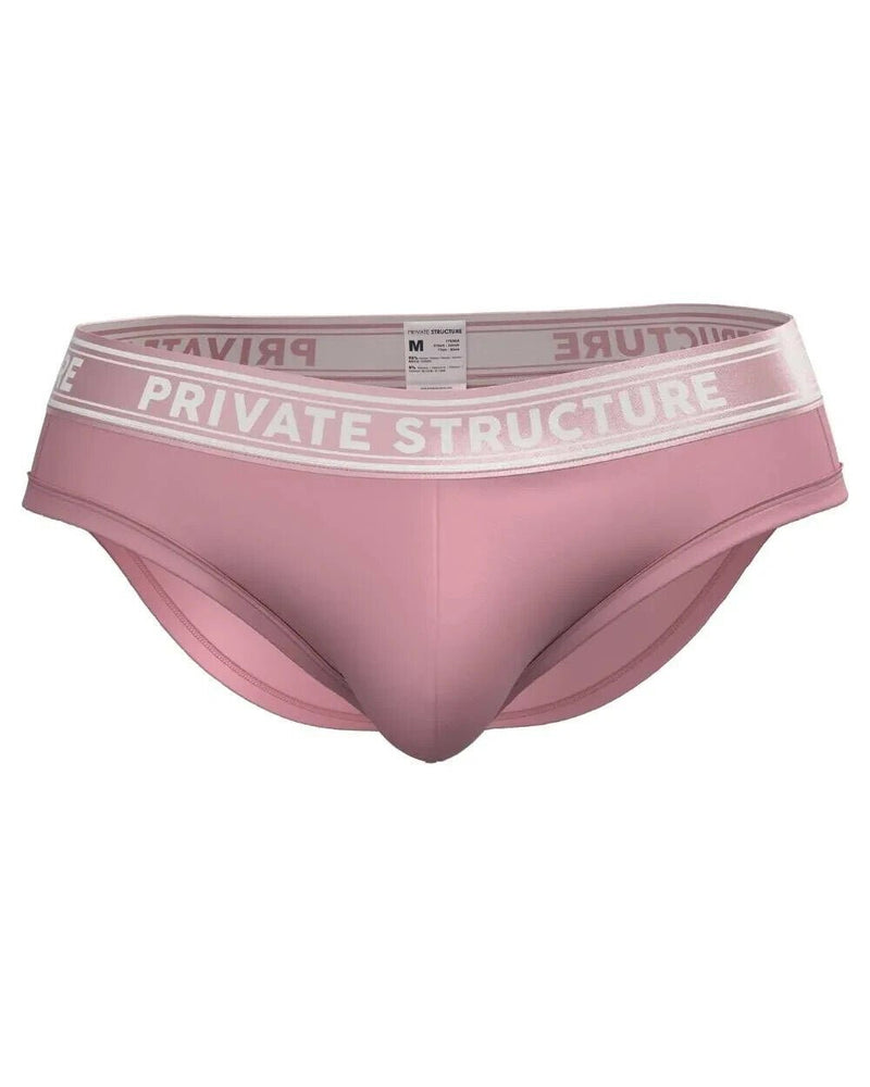 PRIVATE STRUCTURE Brief Viscose Bamboo Mini Briefs Mid - Waist Smoke Red 4378 556