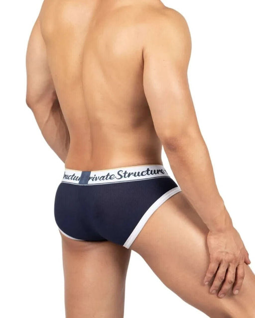 PRIVATE STRUCTURE Briefs Classic Mid - Waist Mini Brief Vintage Navy 4529 551