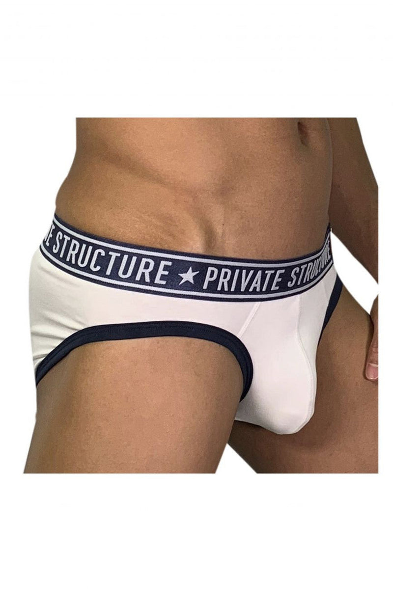 Private Structure Briefs Pride Low Rise Mini Brief White 4019 34