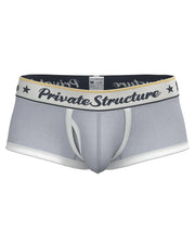 PRIVATE STRUCTURE Classic Boxer Mid - Waist Trunk Silvery Grey 4530 1134