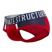 PRIVATE STRUCTURE Cotton Brief Athlete Mini Briefs Red Falcon 4388 1044