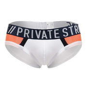 PRIVATE STRUCTURE Cotton Brief Athlete Mini Briefs White League 4388 1022