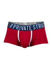 PRIVATE STRUCTURE Long Boxer Trunk Athlete Red Falcon 4389 1038