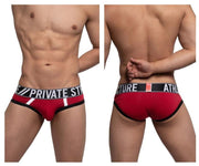 Private Structure Low Rise Brief Athlete Bamboo Mini Briefs Color Red 4186 82A4