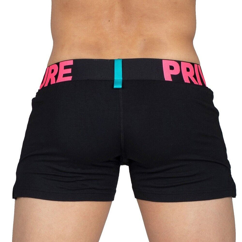 PRIVATE STRUCTURE Modality Boxer Shorts With Inner Bulge Black Magenta 4183 1165