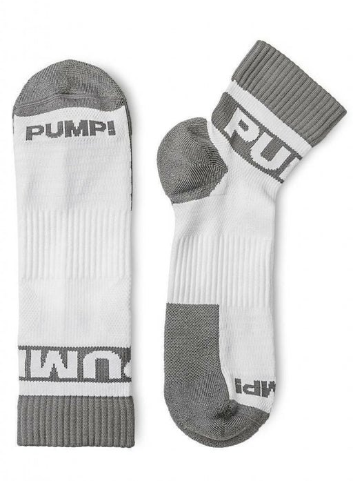 PUMP! 2 Pairs All-Sport Socks - Low Cut Socks White Gray 41005 O/S 28