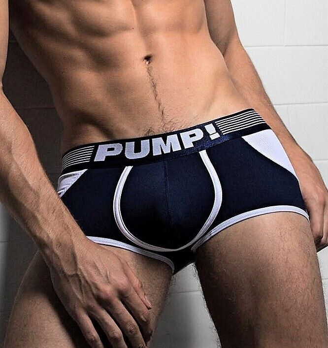 PUMP! Backless Boxer Micro - Mesh Navy Access Trunk 15031 131