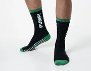 PUMP! Boost Crew Socks Terry Knitted Toe Ribbed Leg Sporty Classic Sock 410103