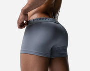 PUMP! Gray Classic Stretchy Boxer Mesh Cotton - Lined Cup Short Boxer Cut 11116 202