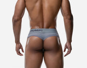 PUMP! Gray Classic Thong Cotton - Lined Cup Cotton Piping Thongs 17025 206