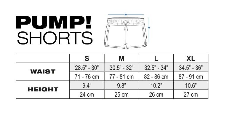 PUMP! Multi-Use Swim Shorts Flexible Drawcord Quick Dry Swimwear Aqua 13002