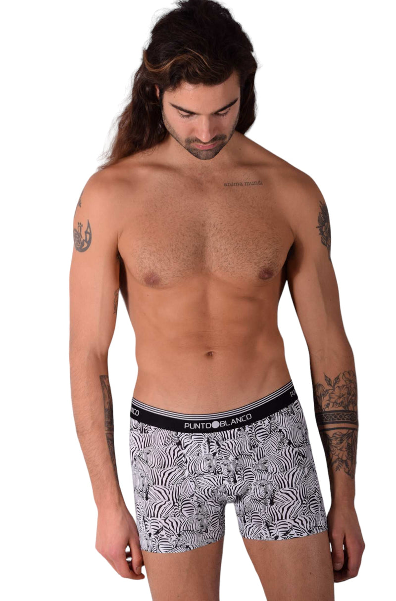 Punto Blanco Boxer Extinct Animal Boxers Recycled Fabric Zebra 33507 Tab
