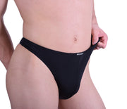 Punto Blanco Thongs Invisible Soft Cotton Thong Black 3620 13