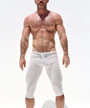 RUFSKIN 3/4 Length Lounge Legging Stratus Stretch Cotton Slub Jersay Cloud 763