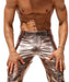 RUFSKIN Flare-Leg Pants GILT Bronze "Liquid" Metallic Reflective Finish