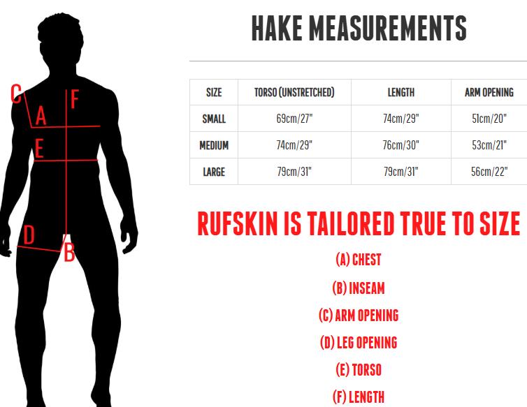 RUFSKIN! Form Fitting Bodysuit HAKE Sport 4 - Way Stretch (ITY) Elastic Straps 68