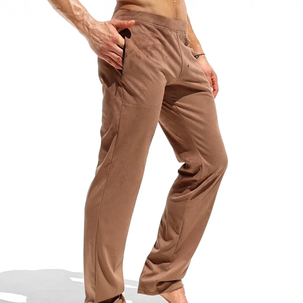 RUFSKIN Lounge Pants Stephan Bark Slim-Fit Straight-Leg Stretch