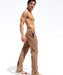 RUFSKIN Lounge Pants Stephan Bark Slim-Fit Straight-Leg Stretch Brushed Suede