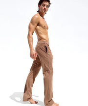 RUFSKIN Lounge Pants Stephan Bark Slim Straight - Leg Stretch Brushed Suede TN17