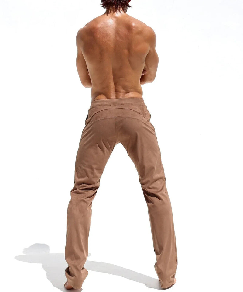 RUFSKIN Lounge Pants Stephan Bark Slim Straight - Leg Stretch Brushed Suede TN16