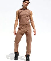 RUFSKIN Lounge Pants Stephan Bark Slim Straight - Leg Stretch Brushed Suede TN14