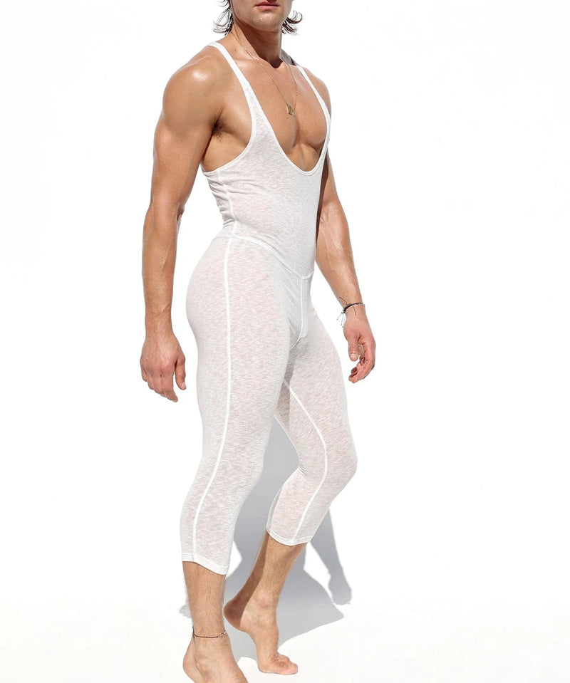 RUFSKIN Signature 3/4 Length Bodysuit CORO Transparent Cotton Slub Knit 514