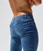 RUFSKIN Slim-Fit Jeans Colton Distressed Stretch Denim Pants Flattering Yoke
