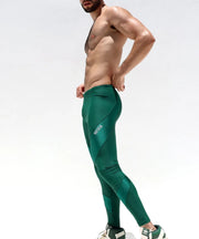 RUFSKIN Sport Legging LEWIS Premium Shape Retention Stretch Nylon Leggings Green