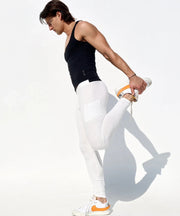 RUFSKIN Sport - Lounge Leggings ZENITH Stretch Cotton Loop Terry in Bone White 77