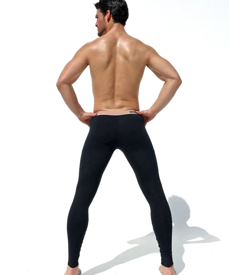 RUFSKIN Sport - Lounge Leggings ZENITH Stretch Cotton Loop Terry in Jet Black 75