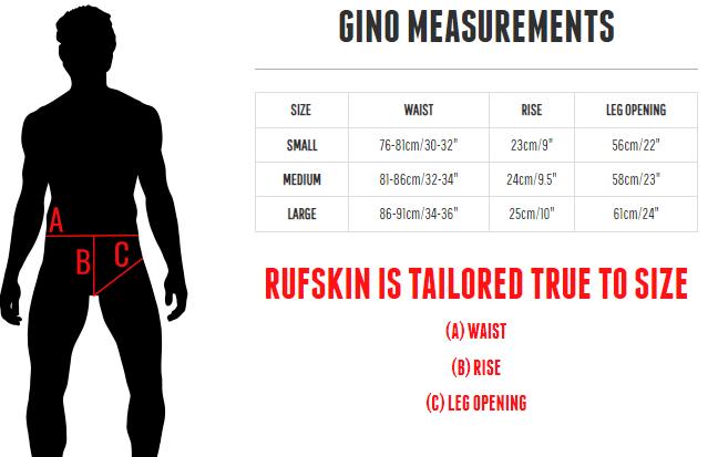RUFSKIN Swim-Briefs GINO Adjustable Inner Drawcord Contoured Pouch Swimwear 16
