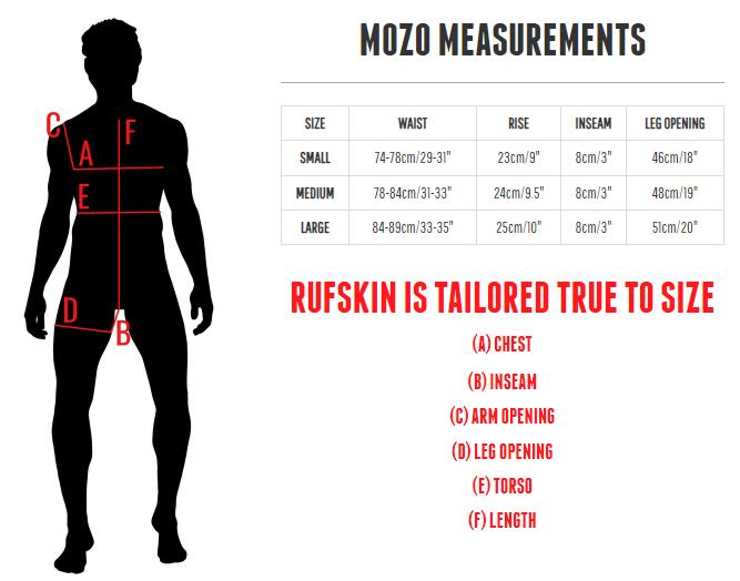 RUFSKIN Swim-Trunks MOZO Adjustable Inner Logo-Tip Drawcord Faux Fly Swimwear 16