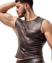 RUFSKIN Tank Top Sleevless T - Vibe Stretch Matte Sylvester Brown Hue 711