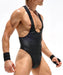 RUFSKIN Thong Bodysuit TRICK T-Back Perforated Matte Finish Rubberized 5
