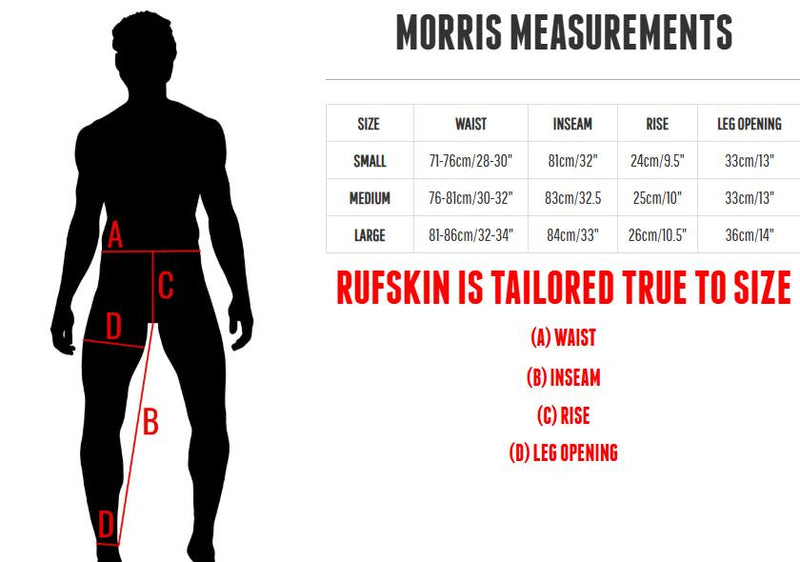 RUFSKIN's Jeans Cotton Denim MORRIS Stretch Pants Slim - Fit Indigo 28