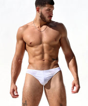 RUFSKIN's Signature T - back GOGO Thongs Stretch Rayon Dual Layer Glacier White 766