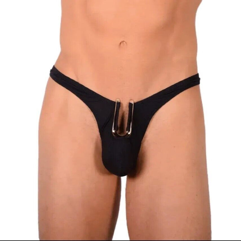 S SMU Sensual Black Thong MX20 341132