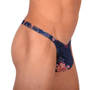 S SMU Sensual Deep Blue Thong 33735 MX155