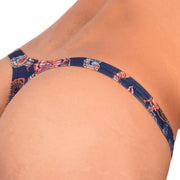 S SMU Sensual Deep Blue Thong 33735 MX156