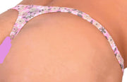 S SMU Sensual Floral Pink Thong 33639 MX145