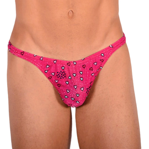 S SMU Sensual Red Hearts Thong 33688 MX152