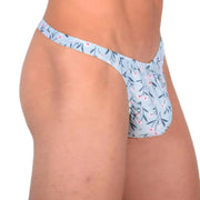 S SMU Sensual Thong Floral Turquoise 33570 MX133
