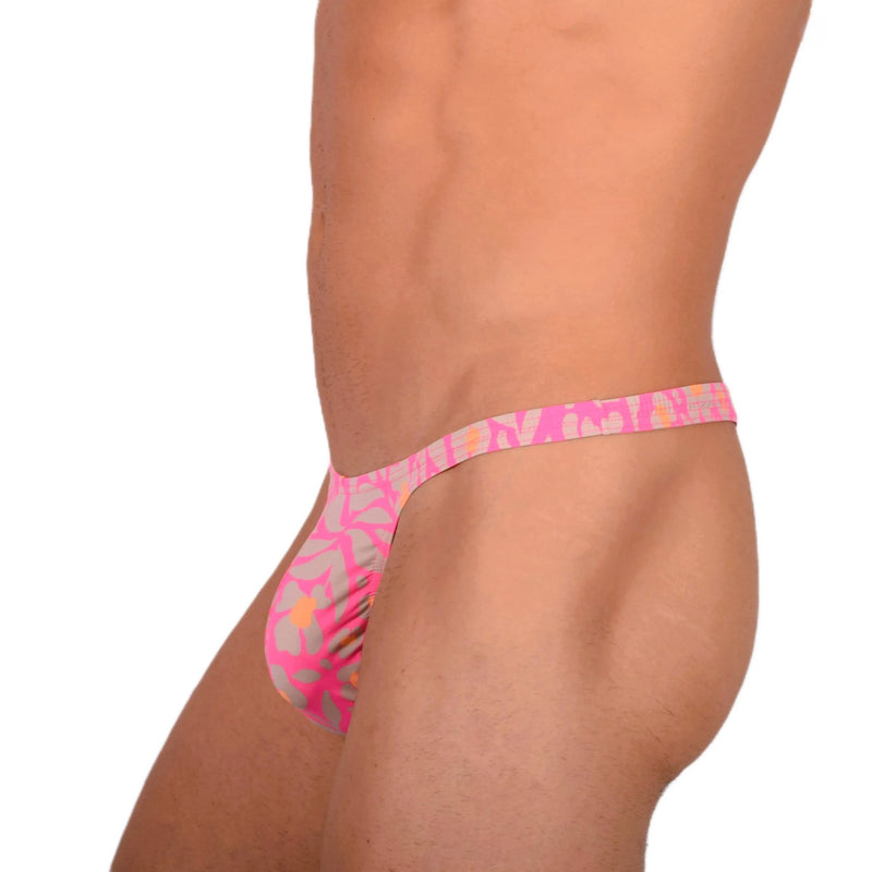 S SMU Sexy Grey Pink Thong 33824 MX172