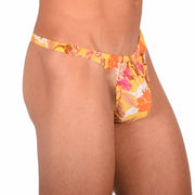 S SMU Sexy Tropical Orange Thong 33676 MX152
