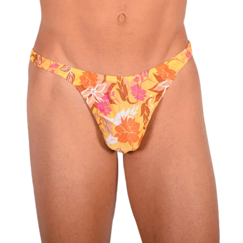 S SMU Sexy Tropical Orange Thong 33676 MX153