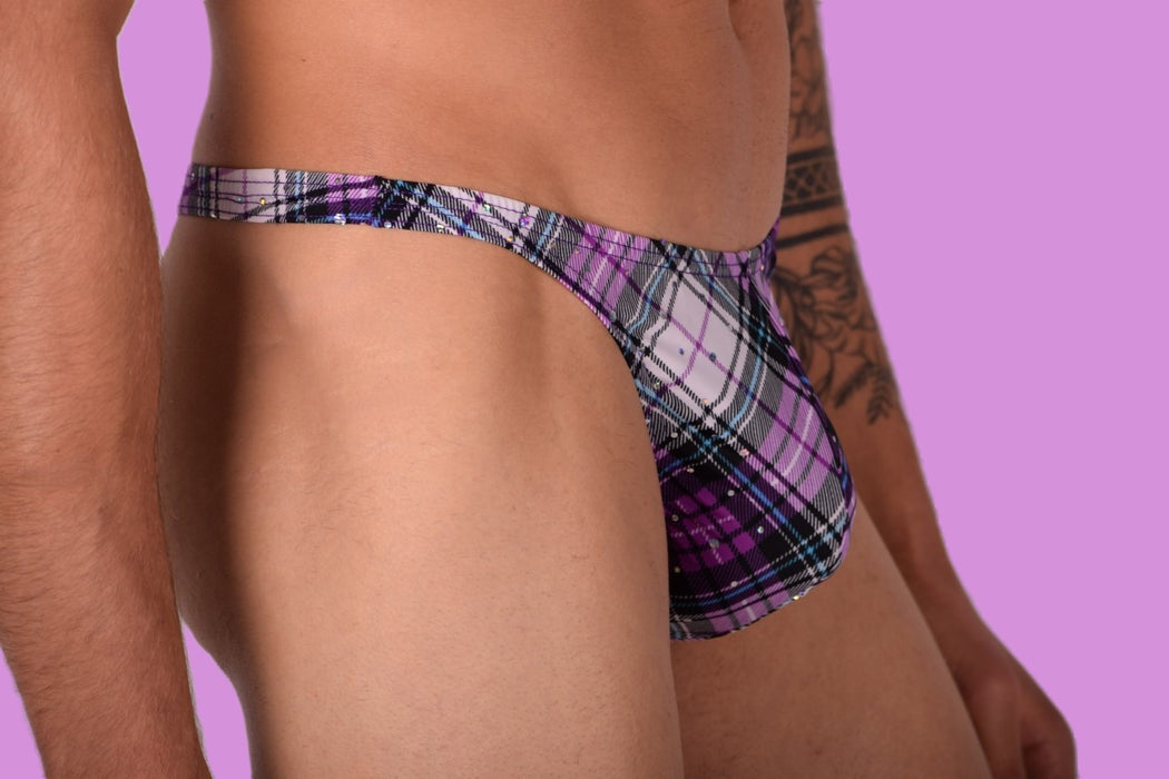 S/M SMU Mens Underwear Thong Brilliant spots 33347 MX11