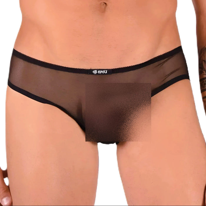 XS SMU Aristocrat C-Thru Lace Brief Black/Pink 33608 MX14